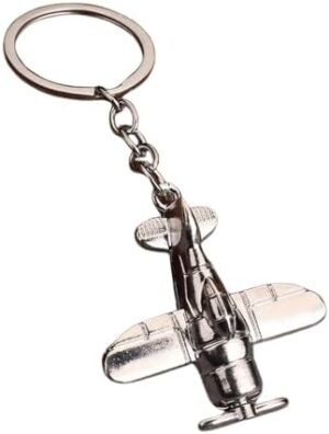 Metal Airbus Airliners Fighter Jet Plane Warplane Helicopter Airplane Keyring 3D Bomber Aircraft Keychain Warcraft Key Chain-B0FKWMK7BG