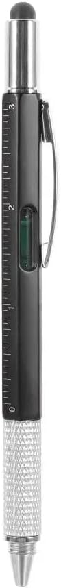 Click to see full view  1PCe Construction Tools Screwdriver Screen Touch Ballpoint Pen Ruler Gadgets Capacitive Pen 6 in 1 Multi-functional Pen (Black)-B0FLTKRMQ3