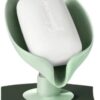 -Soap Dish with Draining Tray for Shower Bathroom ment green-B0FNK7FLBB