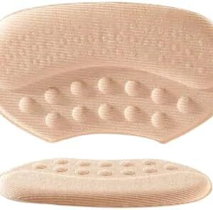 1Pair Shoe Pads for High Heels Anti-wear Foot pads Heel Protectors Womens Shoes Insoles Anti-Slip Adjust Size Shoes Accessories (Black, one size)-B0FMYM3ZH2