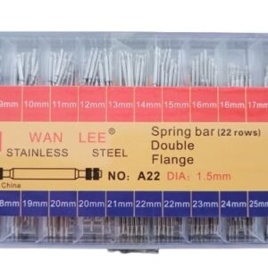 200Pcs Watch Band Clasp Tube Friction Pin Pressure Bars Pins Straps Spring Bar Buckles Rivet Ends Watch Repair Tool Watchmaker Mixed As shown in photos (440 Pcs Mixed)-B0FHWM2XQR
