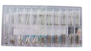 200Pcs Watch Band Clasp Tube Friction Pin Pressure Bars Pins Straps Spring Bar Buckles Rivet Ends Watch Repair Tool Watchmaker Mixed As shown in photos (440 Pcs Mixed)-B0FHWM2XQR