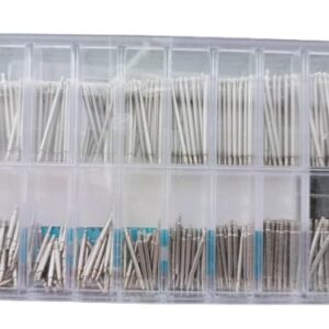 Version 1.0.0 200Pcs Watch Band Clasp Tube Friction Pin Pressure Bars Pins Straps Spring Bar Buckles Rivet Ends Watch Repair Tool Watchmaker Mixed As shown in photos (440 Pcs Mixed)-B0FHWM2XQR