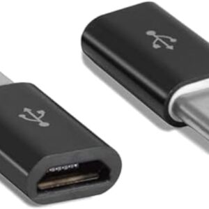 Micro to Type C Adapter (Black) - Pack of 1Pc-B0FHW5M51S