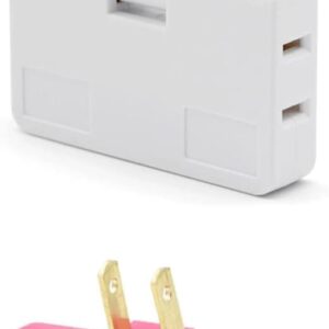 41NQK0JBQ3L._AC_SL1311_ Three Converter 180 Degree Rotation Extension Plug Wireless Outlet Travel Adaptor Light Socket In Japan Canada - (Standard: US Plug, Color: Random)-B0FLVZJSYL