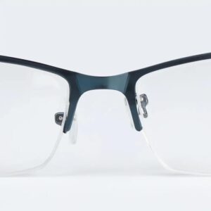 Men's Vintage Business Photochromic Myopia Glasses Half Frame Metal Blue Light Blocking Eyewear Classic UV Shades Sunglasses نظارات قصر النظر الشمسية متغيرة اللون في الشمس-B0FL9VXQPB
