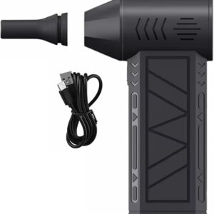 Turbo Fan Turbine Jet Blower 130,000Rpm W/High-Speed Brushless Motor Top Speed 100Mph Airflow Strong Wind Fan, Blower, Compact, Mini Jet Fan, Cordless Air Blower.-B0FLYZ7VY2