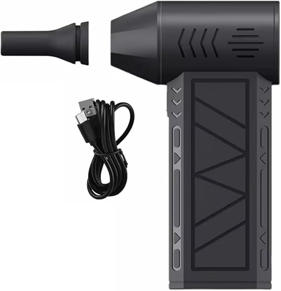 Turbo Fan Turbine Jet Blower 130,000Rpm W/High-Speed Brushless Motor Top Speed 100Mph Airflow Strong Wind Fan, Blower, Compact, Mini Jet Fan, Cordless Air Blower.-B0FLYZ7VY2