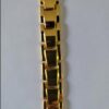 Men's Gold Magnetic Therapy Bracelet – Elegant Stainless Steel Wellness Bracelet with Negative Ions, Germanium & Infrared Elements 1PCS - 22CM-B0FMYJQGXX