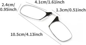 [1Pcs] Mini Portable Clip Nose Reading Glasses With Keychain Magnifier Folding Reading Glasses-B0FH6FY1Q4