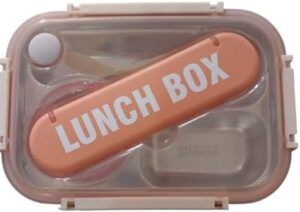 - Multi-Compartment Lunch Box with Built-in Utensil Case – Stylish & Practical Design 23cm*15cm-B0FN3V4SCV
