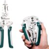Foldable wire stripper, pulley design multi-function electrician wire splitter wire winding pliers crimping pliers hand tool (E)-B0FMHFMRP4