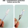 1Pcs Roll 1.4m Laser Color USB Charging Data Cable Protector Anti-break Spring Protection Rope Wire Cord Rope Earphone Bobbin Winder (Random Color May Apply)-B0FLWM4WQB