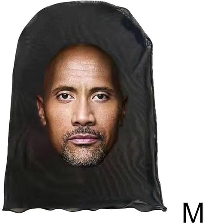 MySouq.Store New 3D Printed Kanye Mask Drake Elastic Mesh Full Face Mask for Unisex Cosplay Headwear Party Simulation Balaclava Hat Headgear-B0FL172P6M