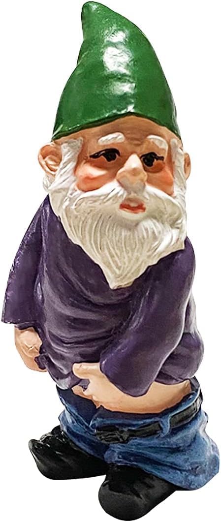 Funny Mooning Gnome Statue – Hilarious Garden or Home Decor 10Cm-B0FMQ9WXWB