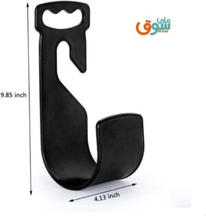 Garden Hose Hangers Holder, Wall Mount Expandable Water Hose Holders, Heavy Duty Pipe Holder Tidy Hook Support 25MT/50MT for 1/2" and 3/4" Garden Hose (Black M2U)-B0FNKRP4PG