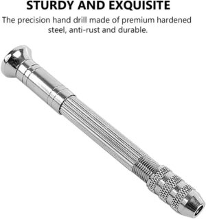 With Keyless Chuck Hand Twist Drill Handmade Tools 0.8mm-3.0mm HSS Drill Bits Hand Drilling Tool Mini Manual Puncher (0.5-2.0mm 11PCS)-B0FKNC35RC