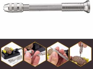 With Keyless Chuck Hand Twist Drill Handmade Tools 0.8mm-3.0mm HSS Drill Bits Hand Drilling Tool Mini Manual Puncher (0.5-2.0mm 11PCS)-B0FKNC35RC