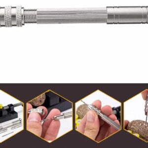 With Keyless Chuck Hand Twist Drill Handmade Tools 0.8mm-3.0mm HSS Drill Bits Hand Drilling Tool Mini Manual Puncher (0.5-2.0mm 11PCS)-B0FKNC35RC