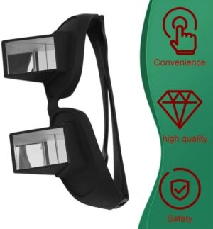 Lazy Glasses Bed Prism Glasses Spectacles Horizontal High Definition Glasses Prism Periscope Lie Down Eyeglasses for Reading and Watch TV in Bed Unisex-B0FKHH44HV