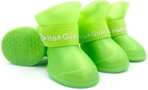 4Pcs Pet WaterProof Rainshoes Anti-slip Rubber Boot For Big Large and Small Dogs Cats Outdoor Boots Pet Rain Shoes For Pets (Black, XL: Shoe length 7.5cm/ Shoe width 6cm)-B0FKBY6Q5Y