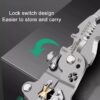 Foldable wire stripper, pulley design multi-function electrician wire splitter wire winding pliers crimping pliers hand tool (E)-B0FMHFMRP4