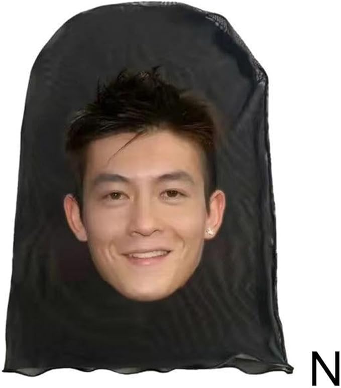 New 3D Printed Kanye Mask Drake Elastic Mesh Full Face Mask for Unisex Cosplay Headwear Party Simulation Balaclava Hat Headgear-B0FL174KYM