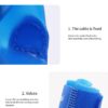 4Pcs Pet WaterProof Rainshoes Anti-slip Rubber Boot For Big Large and Small Dogs Cats Outdoor Boots Pet Rain Shoes For Pets (Blue, XXL: shoe length 8.6cm/ shoe width 7.1cm)-B0FKBZW736