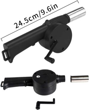 Fan Air Blower Fast Fire Starter Portable Mini Manual Hand Crank for Outdoor Picnic Camping Cooking Barbecue Charcoal Grills Stove Accessories (A)-B0FMRDC6GZ