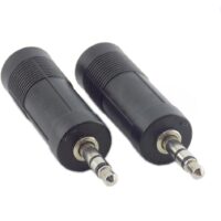 Store 3.5mm to 6.35mm Audio Adapter, Female to Male Stereo Jack Converter, Black 1 Pcs-B0FHWT5QK7