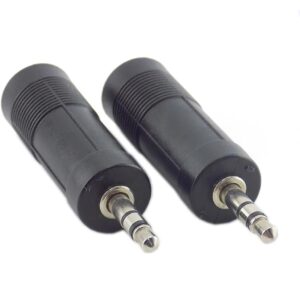 Store 3.5mm to 6.35mm Audio Adapter, Female to Male Stereo Jack Converter, Black 1 Pcs-B0FHWT5QK7