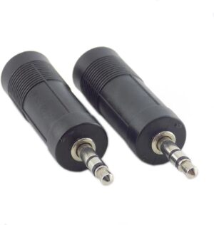 Store 3.5mm to 6.35mm Audio Adapter, Female to Male Stereo Jack Converter, Black 1 Pcs-B0FHWT5QK7
