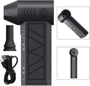 Turbo Fan Turbine Jet Blower 130,000Rpm W/High-Speed Brushless Motor Top Speed 100Mph Airflow Strong Wind Fan, Blower, Compact, Mini Jet Fan, Cordless Air Blower.-B0FLYZ7VY2