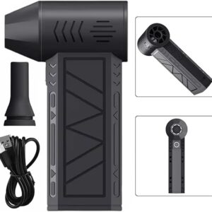 51PUCgOOG2L._AC_SX569_ Turbo Fan Turbine Jet Blower 130,000Rpm W/High-Speed Brushless Motor Top Speed 100Mph Airflow Strong Wind Fan, Blower, Compact, Mini Jet Fan, Cordless Air Blower.-B0FLYZ7VY2