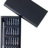 Precision Screwdriver Set – 24 Bits + Sleek Metal Handle-B0FKH18MD4