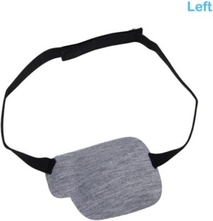 1Pcs-Kid's/Adult Black Adjustable Soft and Comfortable Pirate Eye Patch Single Eye Mask for Amblyopia Lazy Eye ‍ (Left-Gray)-B0FL2N4D6C