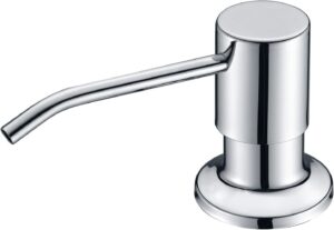 1Pcs 500mm Storage Sink Soap Dispenser, Kitchen Soap Dispenser, Built in Desk Mount Liquid Lotion Kitchen Countertop Soap Dispenser, Large Capacity Bottle,Chrome-B0FNK3QYFC