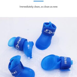 51Yg8DzZA0L._AC_SL1239_ 4Pcs Pet WaterProof Rainshoes Anti-slip Rubber Boot For Big Large and Small Dogs Cats Outdoor Boots Pet Rain Shoes For Pets (Blue, XXL: shoe length 8.6cm/ shoe width 7.1cm)-B0FKBZW736