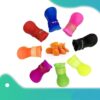 4Pcs Pet WaterProof Rainshoes Anti-slip Rubber Boot For Big Large and Small Dogs Cats Outdoor Boots Pet Rain Shoes For Pets (Blue, XXL: shoe length 8.6cm/ shoe width 7.1cm)-B0FKBZW736