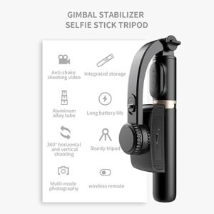 Offer Phone Gimbal Stabilizer, Portable Phone Stabilizer, Portait & Landscape Modes, Tripod, Selfie Stick, Smooth Recording Capabilities-B0FJ26LFBB