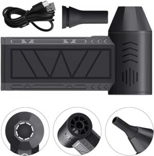 Turbo Fan Turbine Jet Blower 130,000Rpm W/High-Speed Brushless Motor Top Speed 100Mph Airflow Strong Wind Fan, Blower, Compact, Mini Jet Fan, Cordless Air Blower.-B0FLYZ7VY2