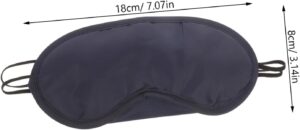 Classic Black Sleep Mask – Lightweight Eye Mask for Sleeping, Naps, and Travel (18cm x 8cm) 1Pcs-B0FMQ7BHCF