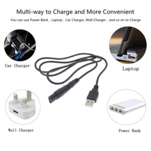 Pack of 7 5 V Razor Charger Power Cable USB Adapter Set for a Variety of Electric Hair Clippers, Beard Trimmers, Shavers, Beauty Instruments, Electric Hairdressers, Air Purifiers-B0FL2MC1QJ