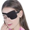 1Pcs-Kid's/Adult Black Adjustable Soft and Comfortable Pirate Eye Patch Single Eye Mask for Amblyopia Lazy Eye ‍ (Left-Gray)-B0FL2N4D6C