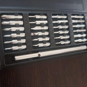 Precision Screwdriver Set – 24 Bits + Sleek Metal Handle-B0FKH18MD4