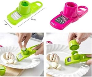 Simple Garlic Grinder Garlic Mud Artifact Stainless Garlic Grater Multi-Function Garlic Press Household Small Kitchen Utensils (2)-B0FLRTJSNM
