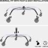 office chair base, 28 inch office chair base replacement with reinforced metal legs (2200lbs), chair bottom part for most chairs, cylinder and caster sockets (silver)-B0FLVNSNHQ