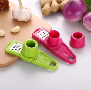 Simple Garlic Grinder Garlic Mud Artifact Stainless Garlic Grater Multi-Function Garlic Press Household Small Kitchen Utensils (2)-B0FLRTJSNM