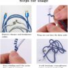 1Pcs Roll 1.4m Laser Color USB Charging Data Cable Protector Anti-break Spring Protection Rope Wire Cord Rope Earphone Bobbin Winder (Random Color May Apply)-B0FLWM4WQB