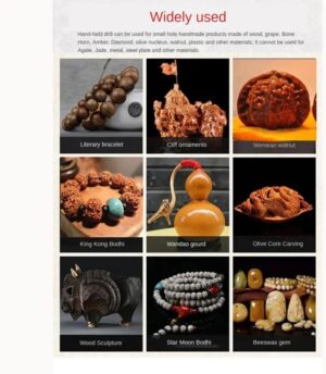 With Keyless Chuck Hand Twist Drill Handmade Tools 0.8mm-3.0mm HSS Drill Bits Hand Drilling Tool Mini Manual Puncher (0.5-2.0mm 11PCS)-B0FKNC35RC